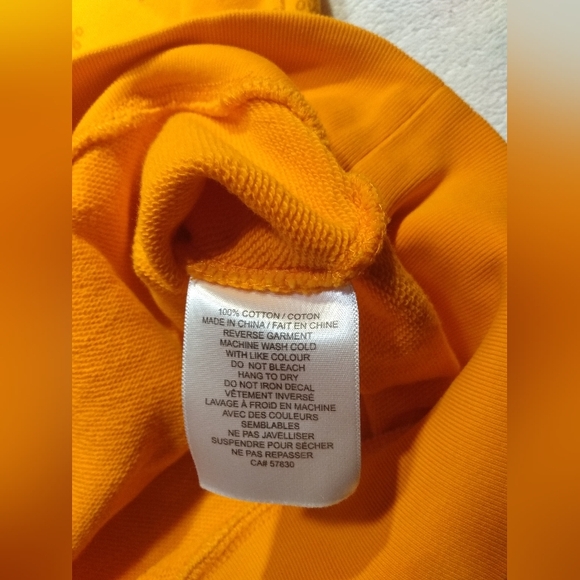 OVO MONOGRAM October's Very Own Drake Logo Terry Cloth Orange Hoodie mens Small - Picture 12 of 14